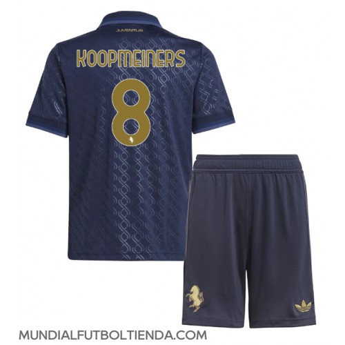 Camiseta Juventus Teun Koopmeiners #8 Tercera Equipación Replica 2024-25 para niños mangas cortas (+ Pantalones cortos)